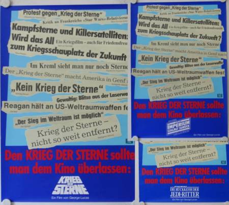 Star Wars Trilogy 1985 original release german movie posters (3)